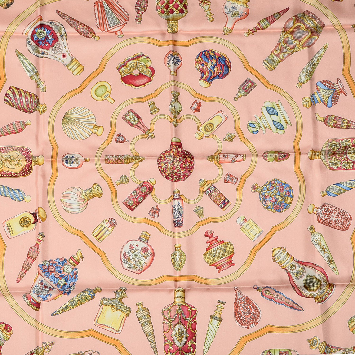 Hermes Silk Qu'Importe Le Flacon Scarf 90 1 of 7