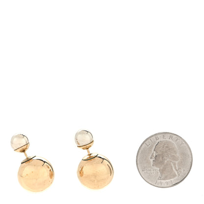 Christian Dior Mise En Dior Tribal Earrings Silver Gold 2 of 4