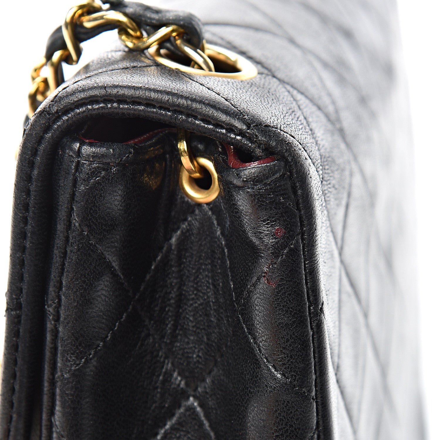 Chanel Lambskin Quilted Mini Square Flap Black 16 of 19