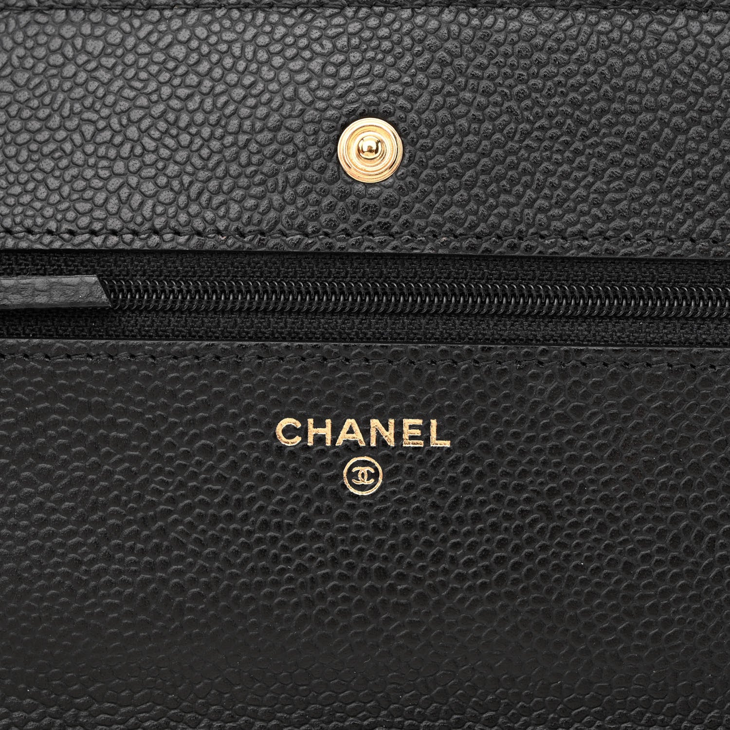 Chanel Caviar Quilted Wallet on Chain WOC Black 6 of 12