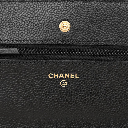 Chanel Caviar Quilted Wallet on Chain WOC Black 6 of 12