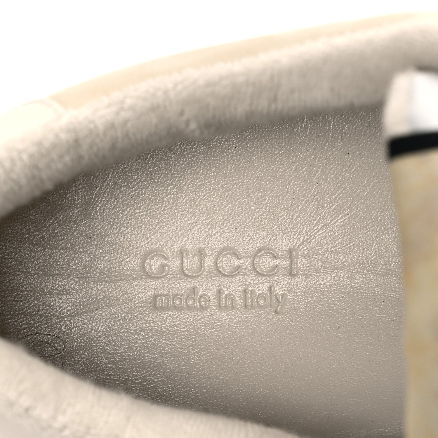 Gucci Nylon Nubuck Web Womens Screener Sneakers 40 Mystic White Dusty Milk 10 of 10