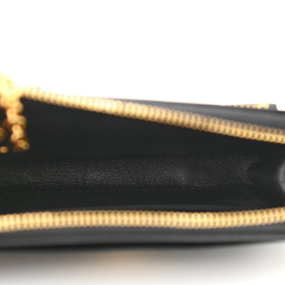 Prada Saffiano Metal Zip Around Keychain Black 5 of 6