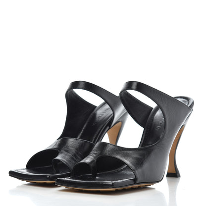 Bottega Veneta Nappa Crunch Lux Sandals 38.5 Black 3 of 20