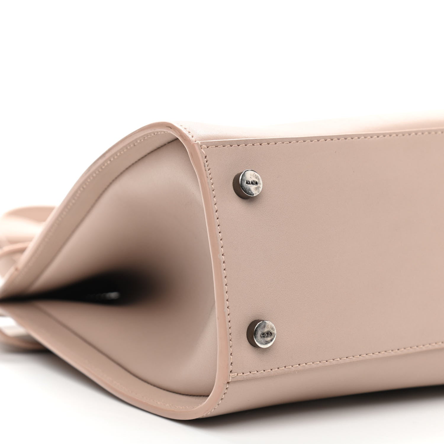 Alaia Calfskin Belt Shoulder Bag Sable 8 of 10