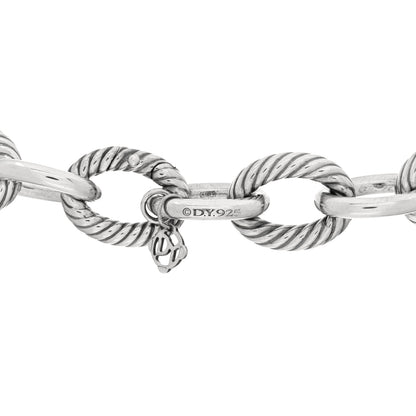 David Yurman Sterling Silver 16mm Large Oval Link Necklace 3 of 3