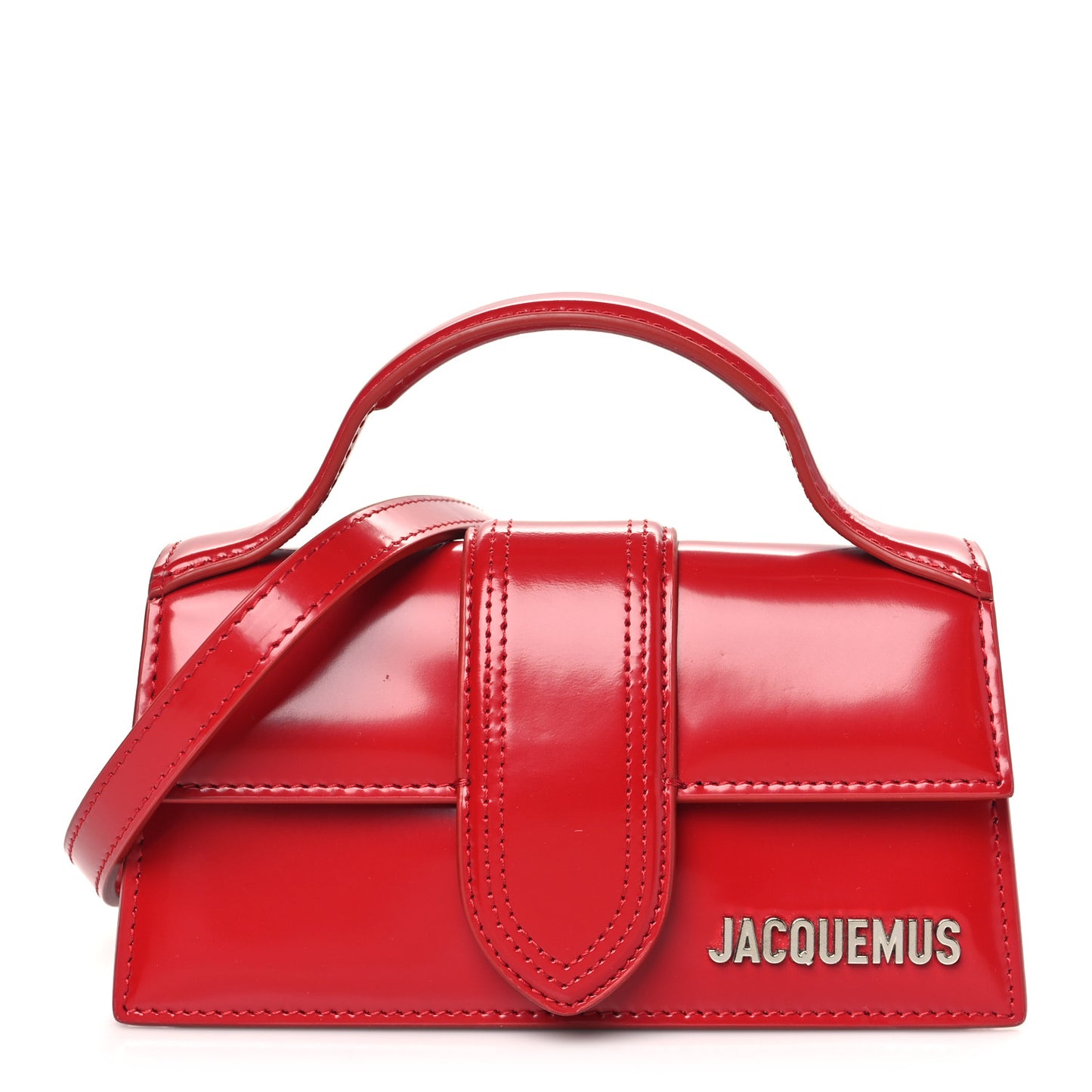 Glazed Calfskin Le Bambino Red