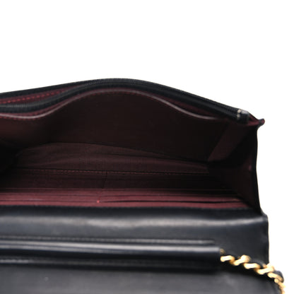 Chanel Lambskin Quilted Wallet On Chain WOC Black 5 of 11