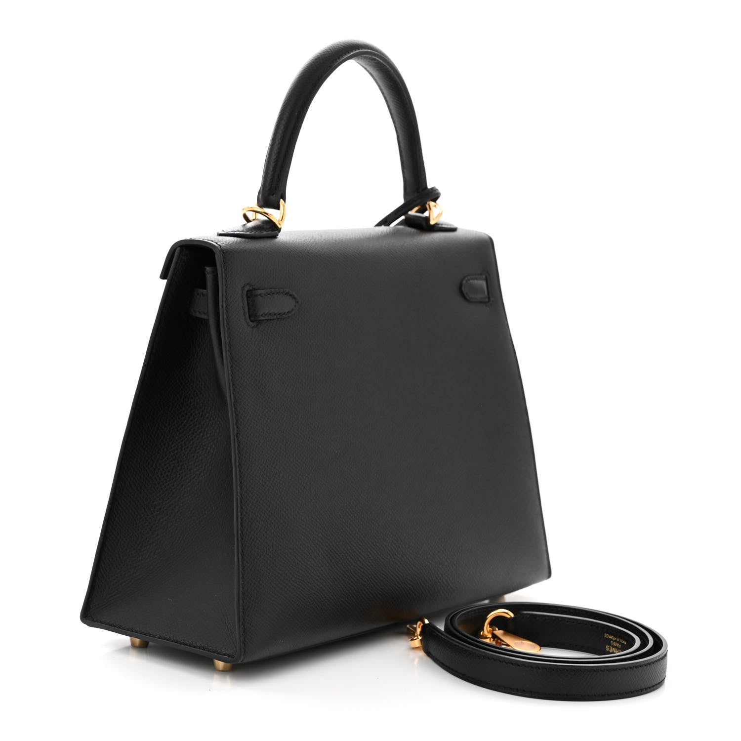 Hermes Epsom Kelly Sellier 25 Black 3 of 11