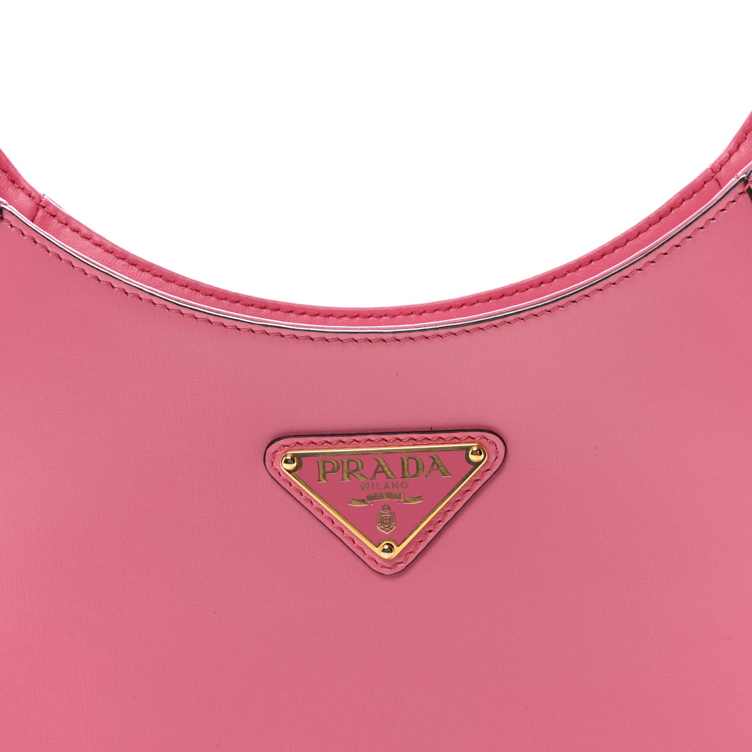 Prada Spazzolato Cleo Shoulder Bag Pink 7 of 9