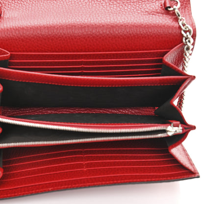 Gucci Calfskin Mini Dionysus Chain Wallet Hibiscus Red 5 of 10