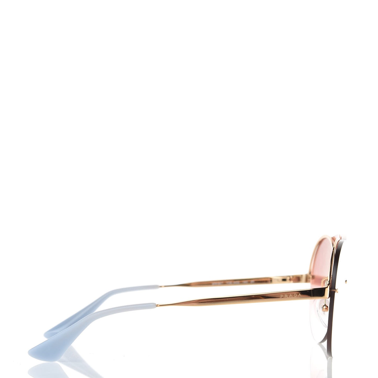 Round Gradient Sunglasses SPR 65T Gold