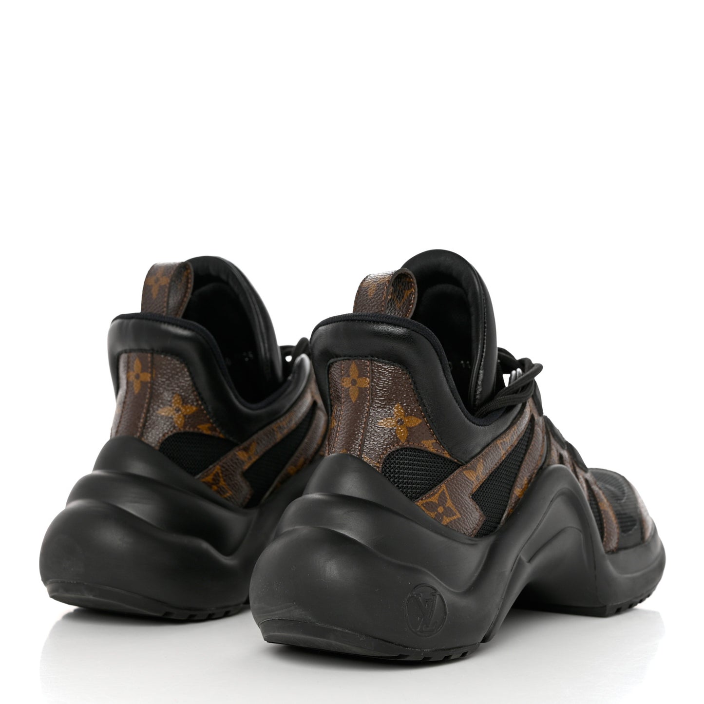 Calfskin Patent Monogram LV Archlight Sneakers 40 Black