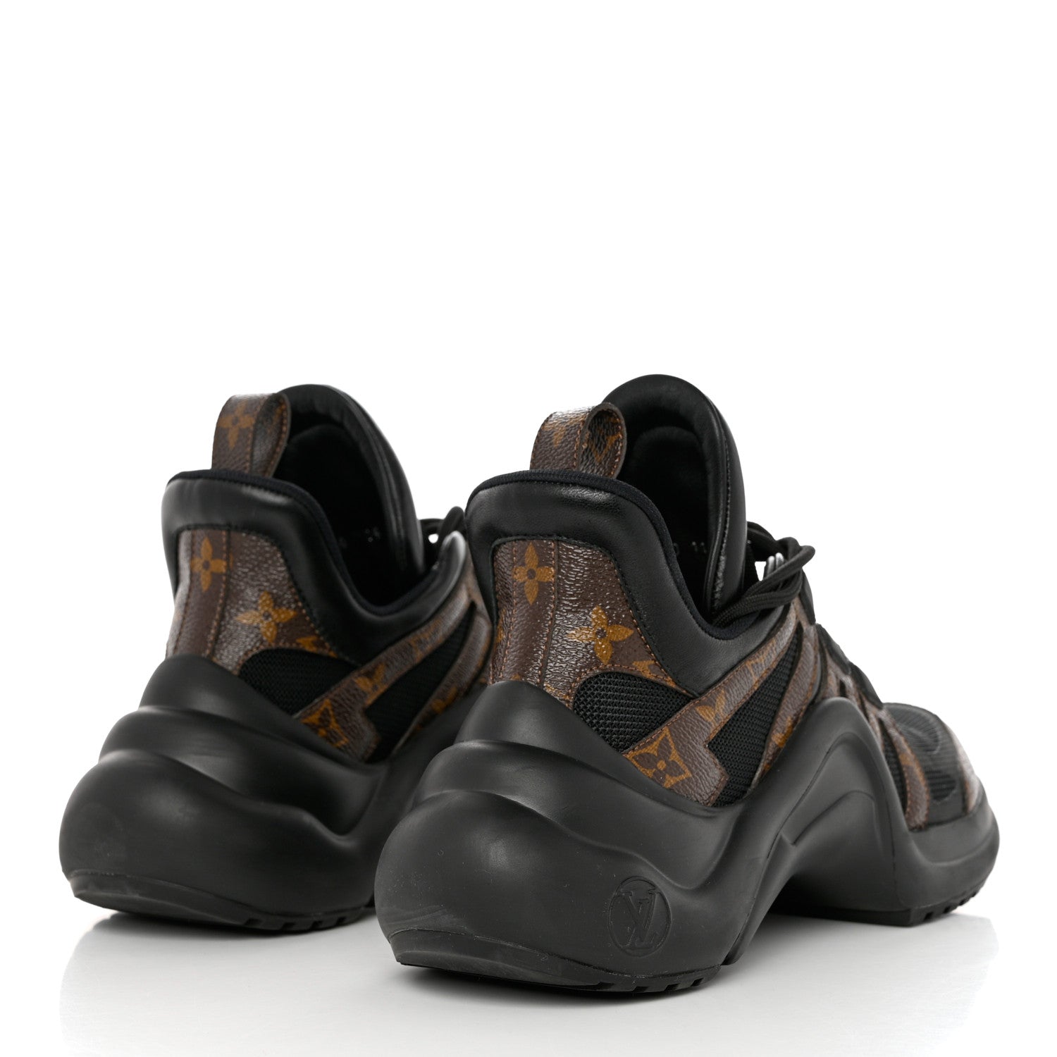 Louis Vuitton Calfskin Patent Monogram LV Archlight Sneakers 40 Black 4 of 10