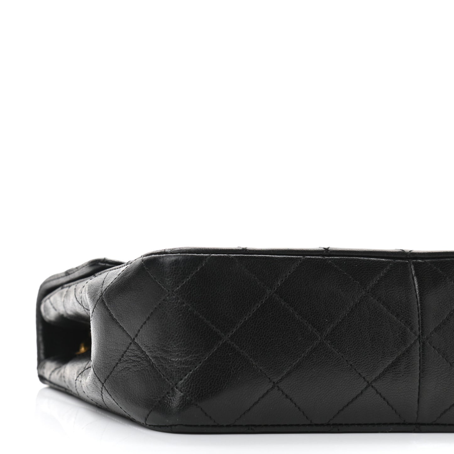 Lambskin Quilted Small Single Flap Black