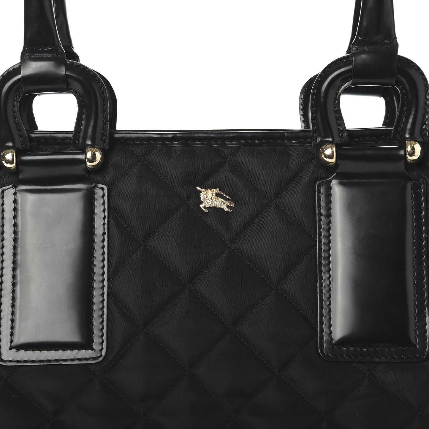 Nylon Quilted Grange Tote Black