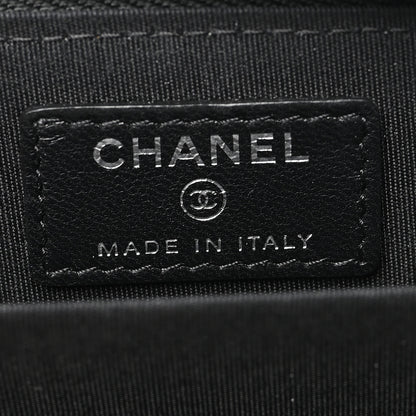 Chanel Lambskin Quilted Crossing Zip Around Coin Purse Black 6 of 10