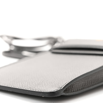 Celine Grained Calfskin Phone Pouch With Flap Grey 10 of 10