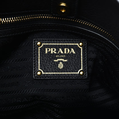Prada Vitello Daino Tote Nero Black 6 of 7