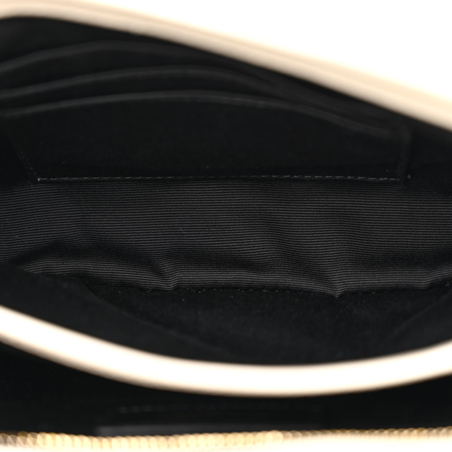 Saint Laurent Calfskin Y Quilted Monogram Toy Loulou Crossbody Bag Blanc Vintage 5 of 10