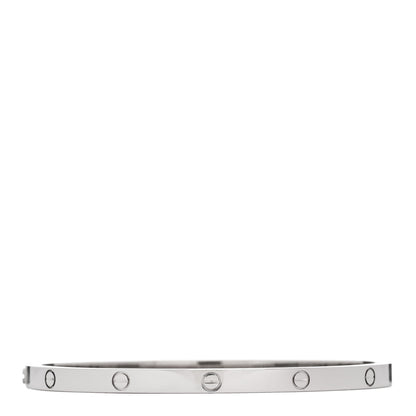 Cartier 18K White Gold Small LOVE Bracelet 16 2 of 8