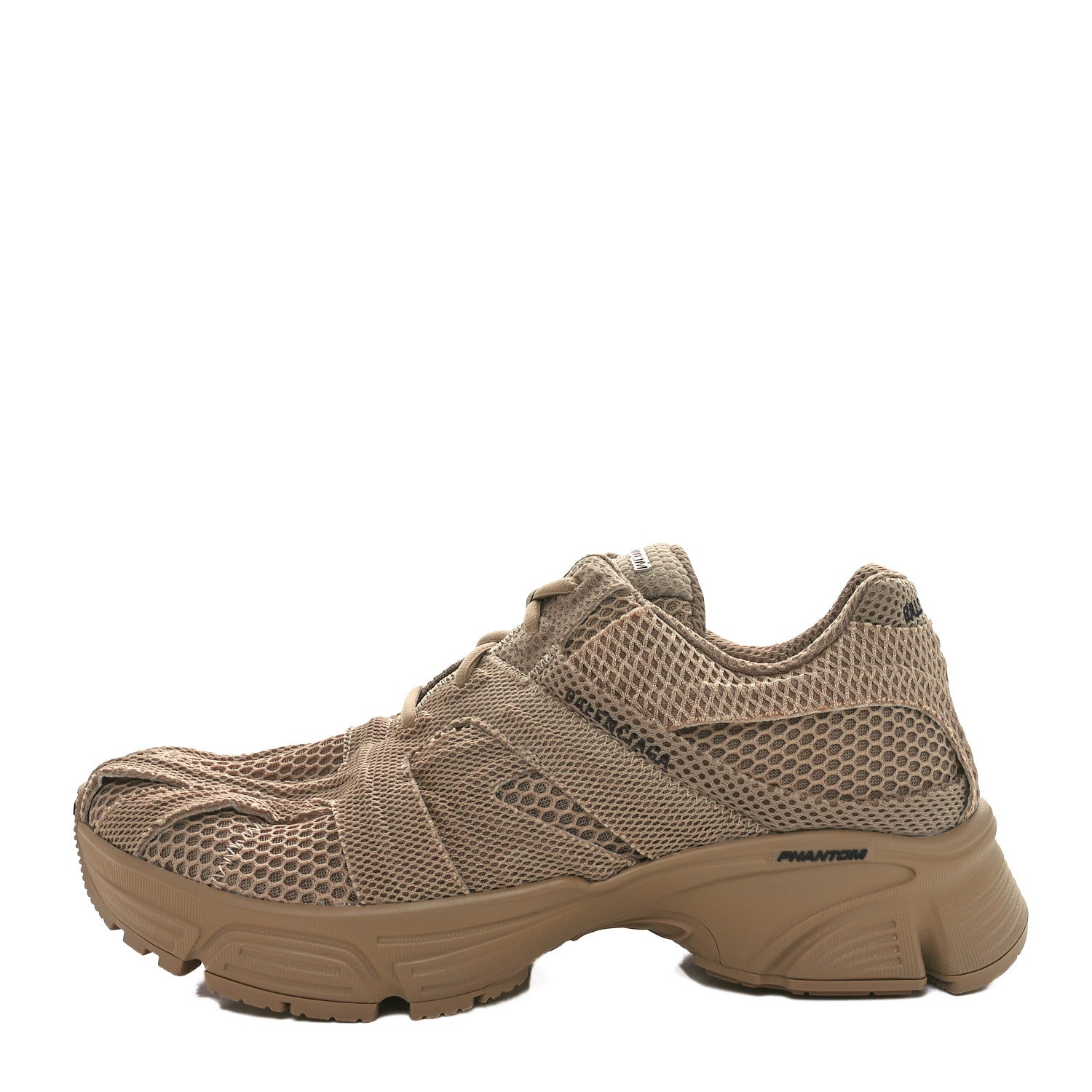Balenciaga Fabric Mesh Womens Phantom Sneakers 41 Beige Mix 1 of 10