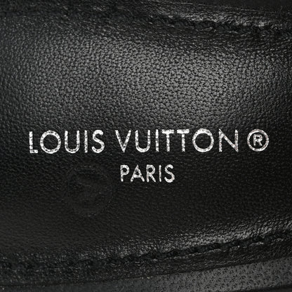 Louis Vuitton Lambskin Embossed Monogram Revival High Heel Mules 39 Black 8 of 9