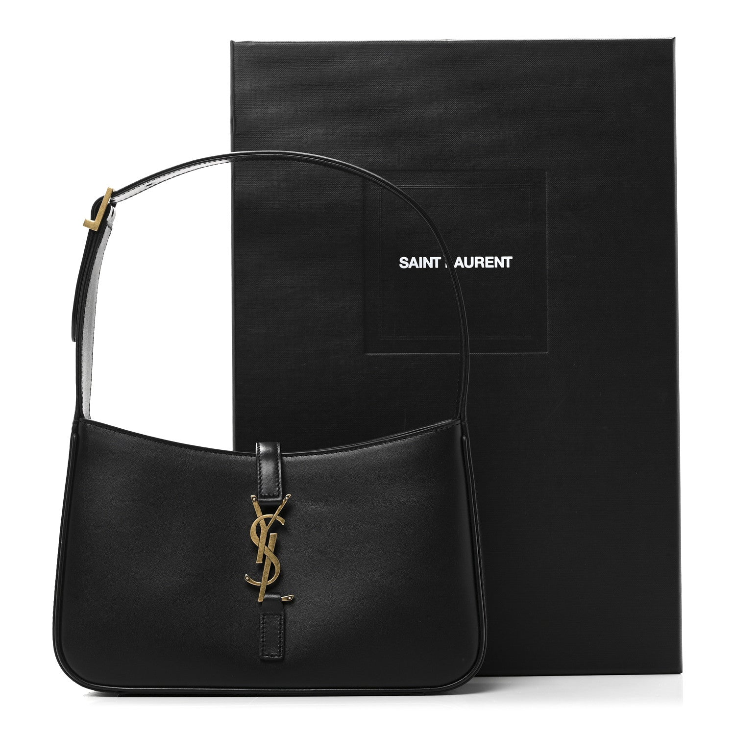 Saint Laurent Smooth Calfskin Le 5 A 7 Hobo Black 11 of 11