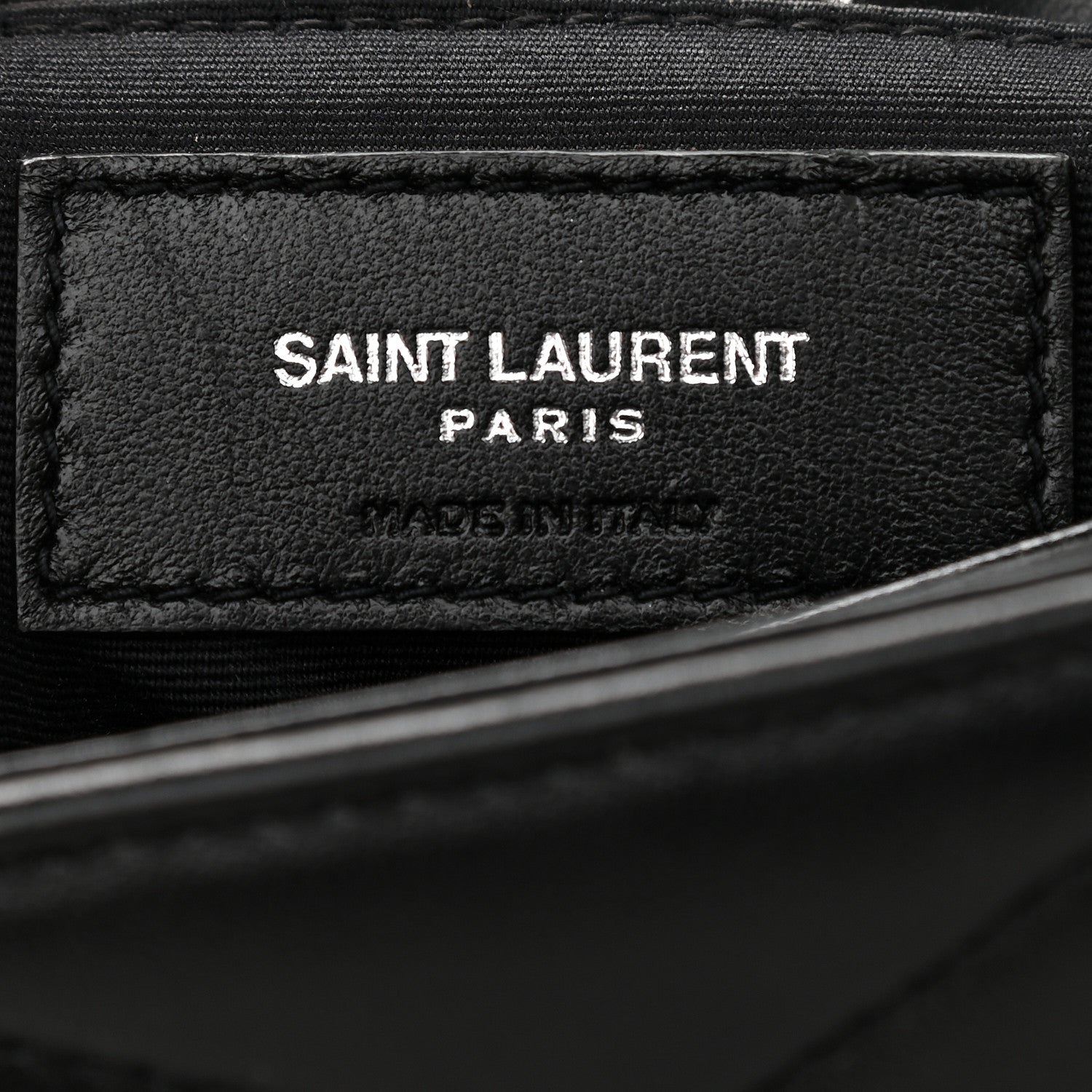 Saint Laurent Calfskin Y Quilted Monogram Toy Loulou Crossbody Bag Black 6 of 11