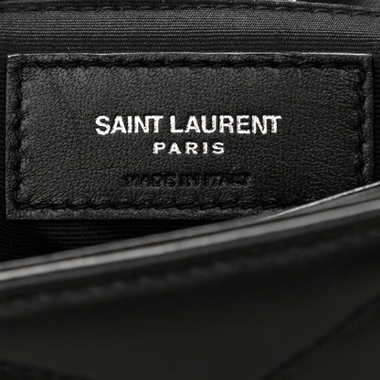 Saint Laurent Calfskin Y Quilted Monogram Toy Loulou Crossbody Bag Black 6 of 11
