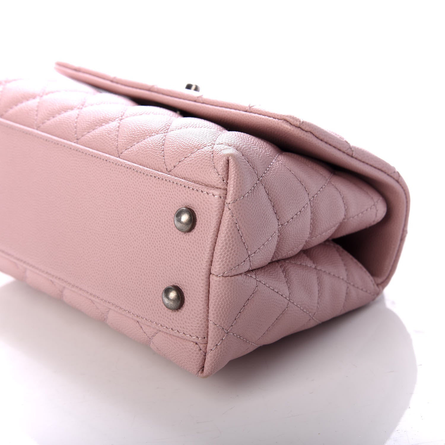 Chanel Caviar Quilted Mini Coco Handle Flap Pink 9 of 9
