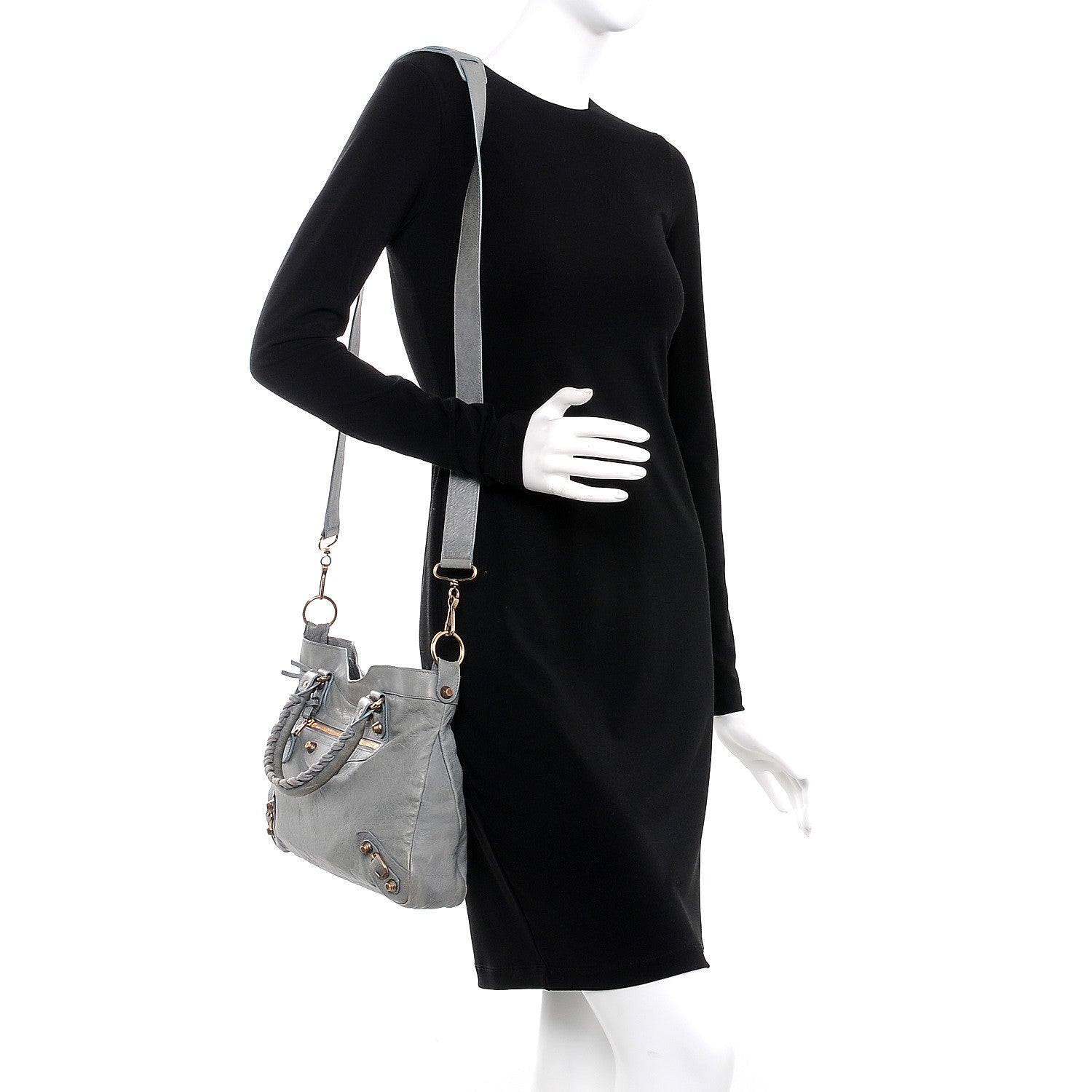 Balenciaga Agneau Giant 12 Rose Gold Hardware Town Ardoise 2 of 10