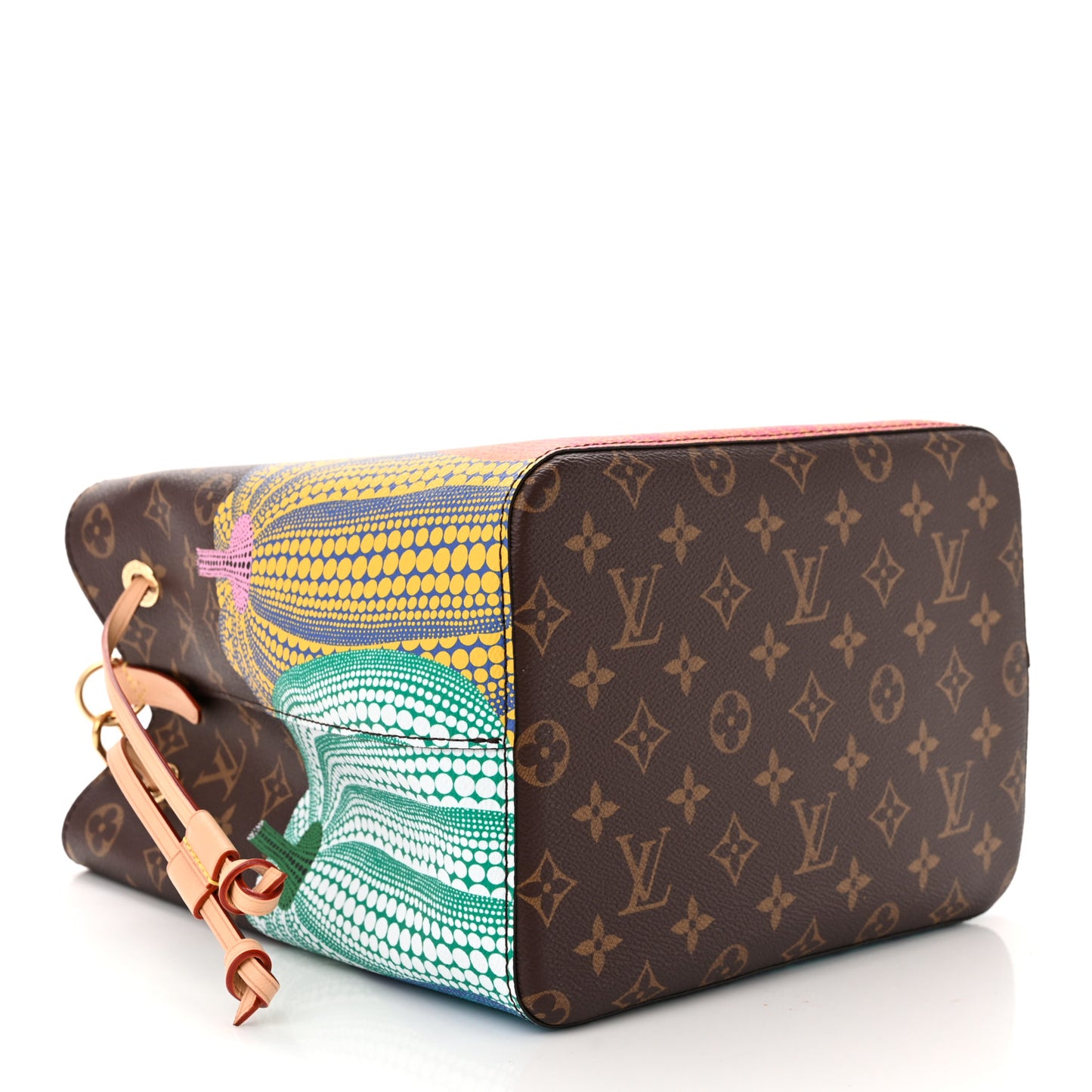 LV X YK Monogram Kusama Pumpkin Neonoe MM