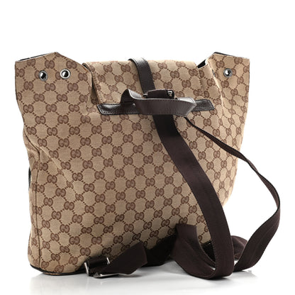 Gucci Monogram Backpack Dark Brown 3 of 17