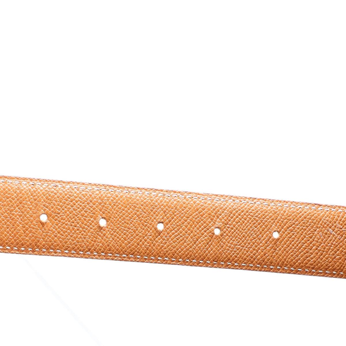 Hermes Box Courchevel 24mm Constance H Belt 80 32 Black Gold 3 of 5
