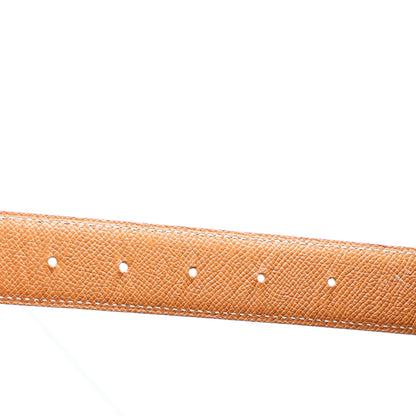 Hermes Box Courchevel 24mm Constance H Belt 80 32 Black Gold 3 of 5
