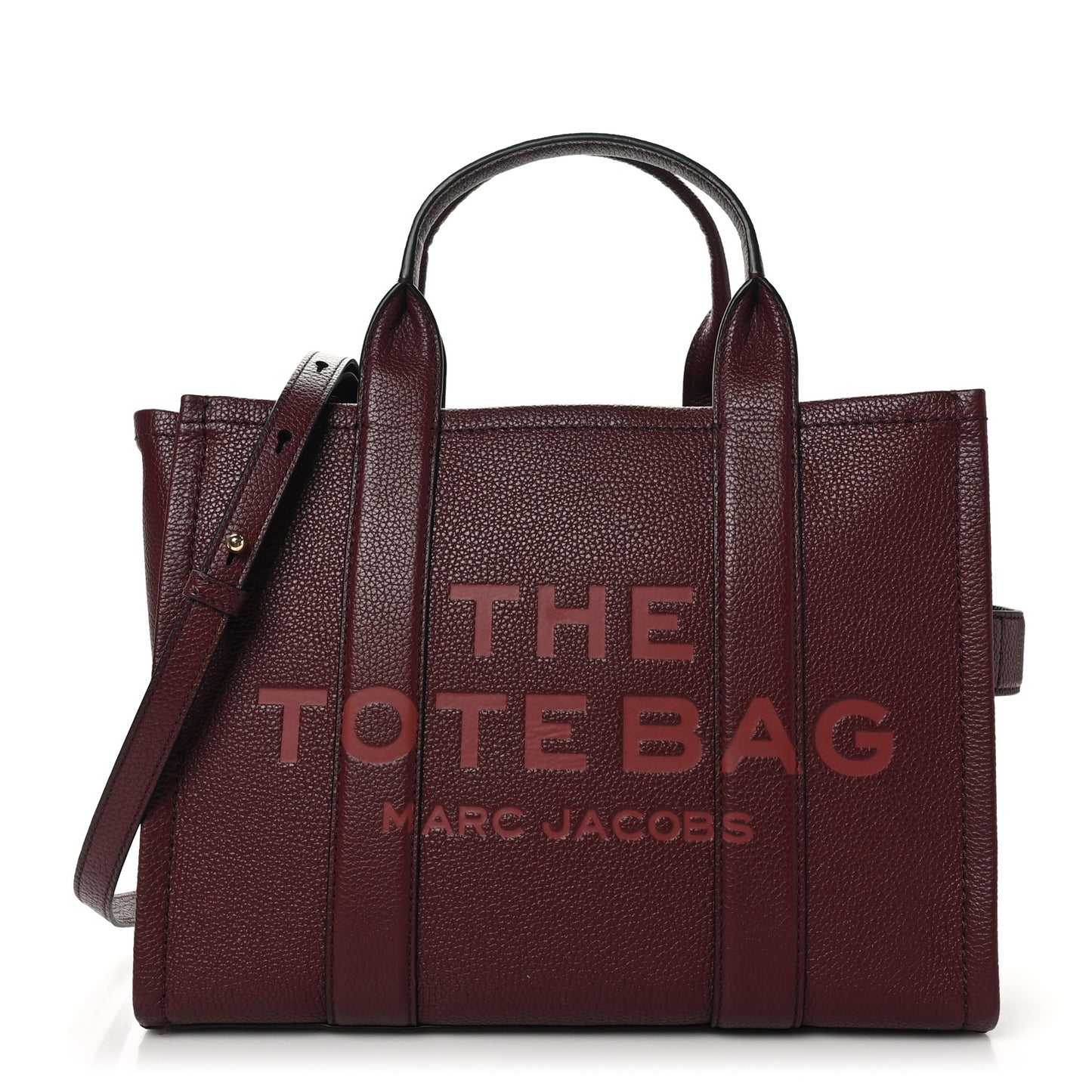 Grained Calfskin Medium The Tote Bag Chianti