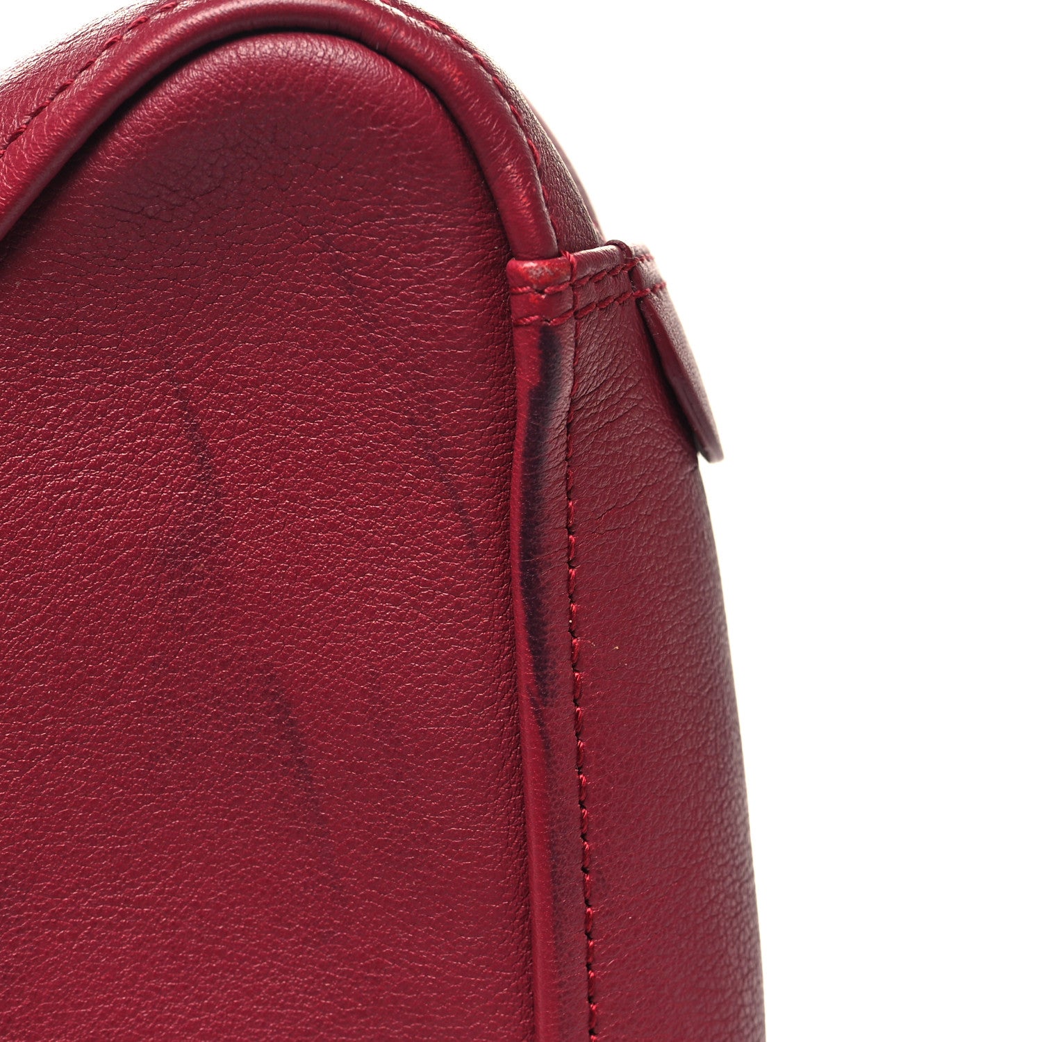 Balenciaga Calfskin XS Triangle Chain Duffle Rouge Grenat 12 of 14