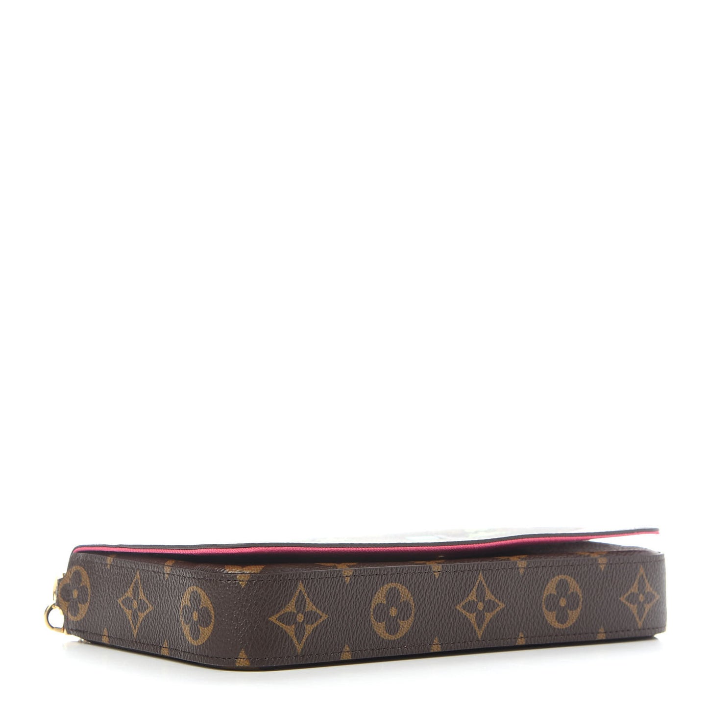 Monogram 2021 Christmas Animation Hollywood Pochette Felicie Chain Wallet Fuchsia