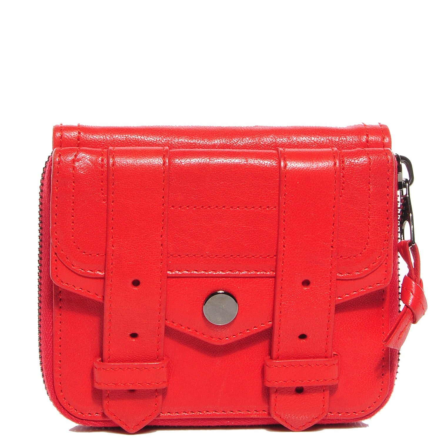 Proenza Schouler Leather PS1 Small Zip Wallet Poppy 1 of 9