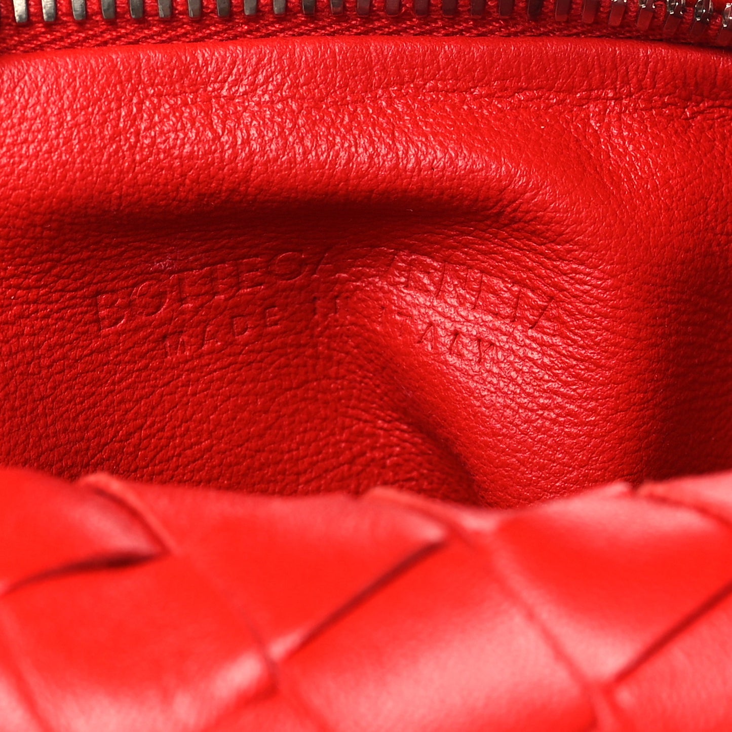 Nappa Intrecciato Mini Jodie Red