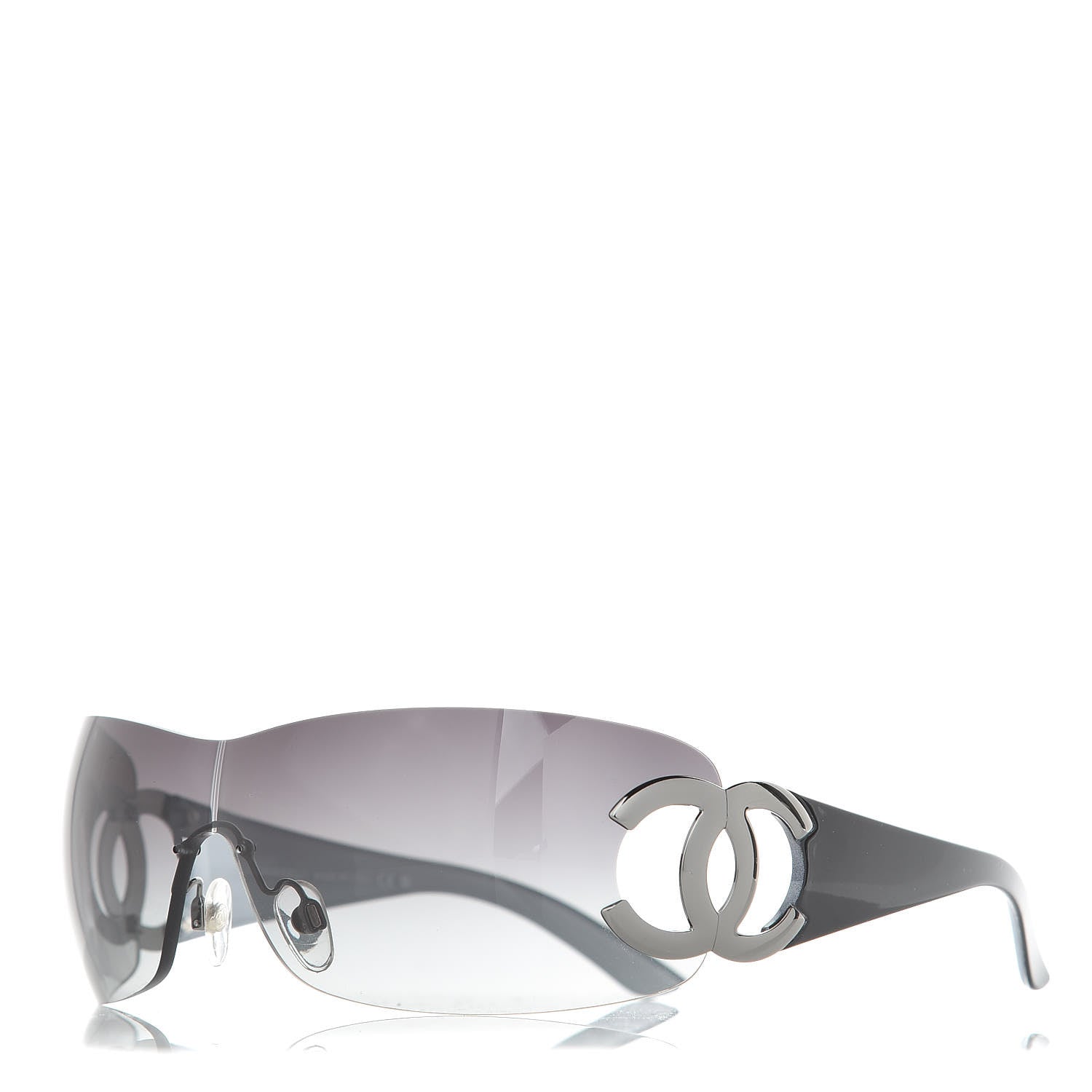 Chanel Frameless CC Logo Sunglasses 4125 Black 1 of 7