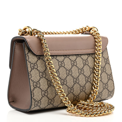 Gucci GG Supreme Monogram Studded Small Padlock Shoulder Bag Porcelain Rose 3 of 10