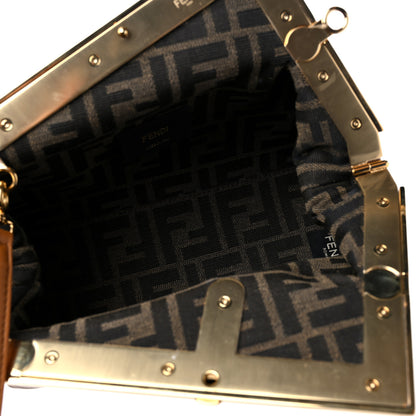 Fendi Shiny Nappa Small Fendi First Caramello 5 of 11