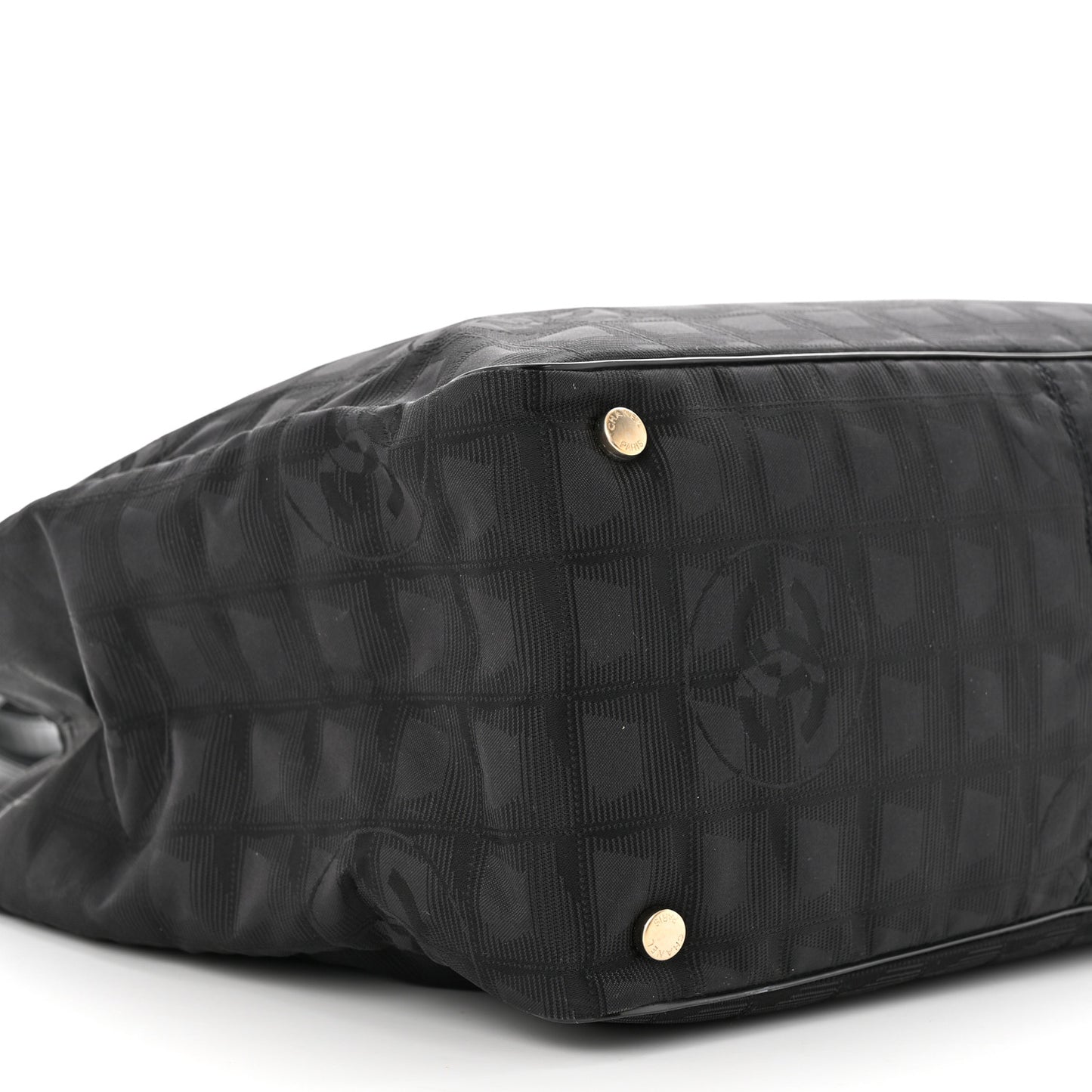 Nylon Large Travel Tote Black