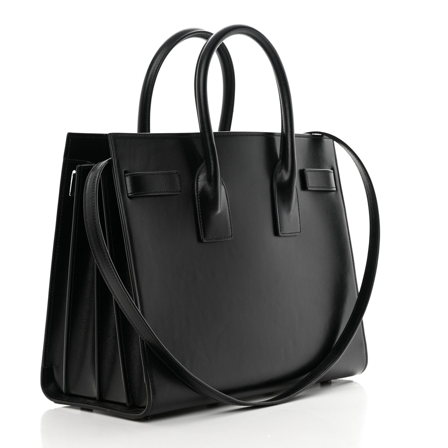 Calfskin Small Sac De Jour Black