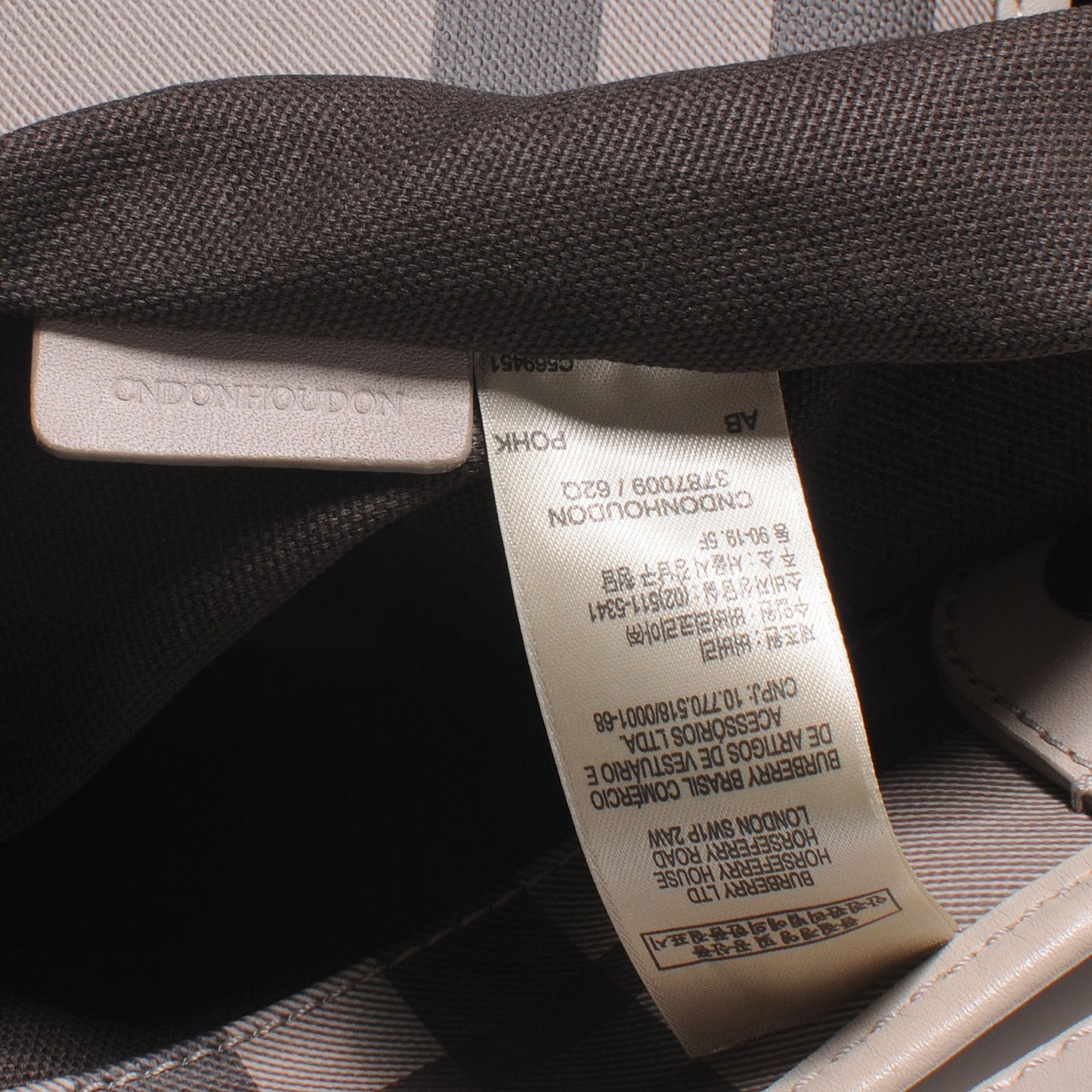 Smoked Check Small Canterbury Tote Trench