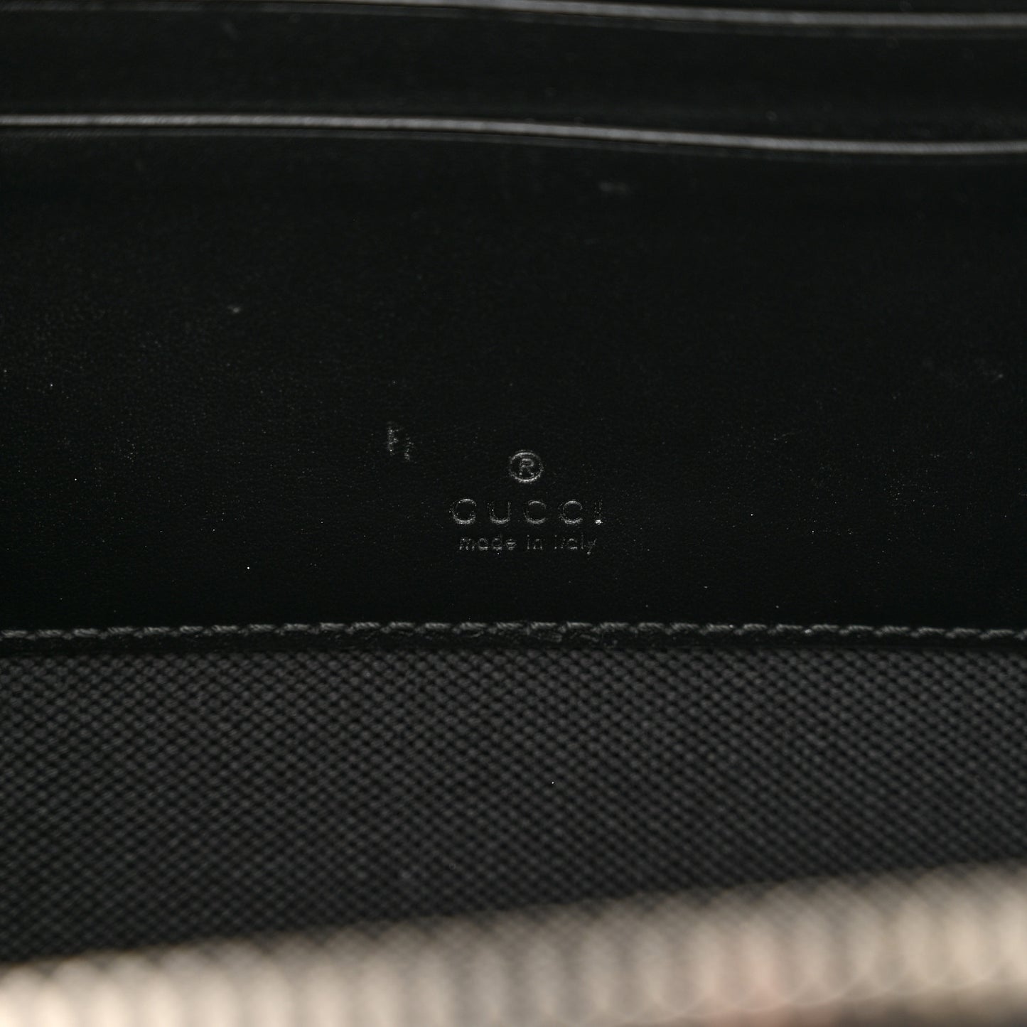 GG Supreme Monogram Web Small Shoulder Bag Black Grey