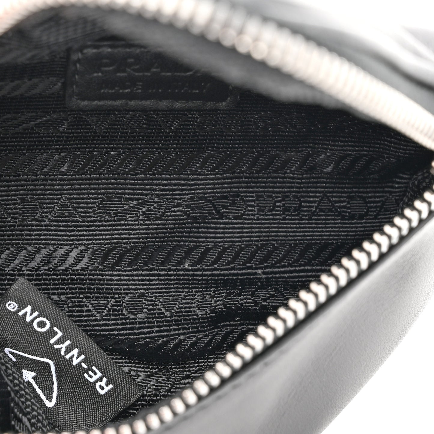 Nappa Mini Triangle Pouch With Strap Black