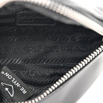 Prada Nappa Mini Triangle Pouch With Strap Black 5 of 10